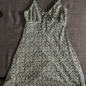 Forever 21 Black and White Floral Mini Dress